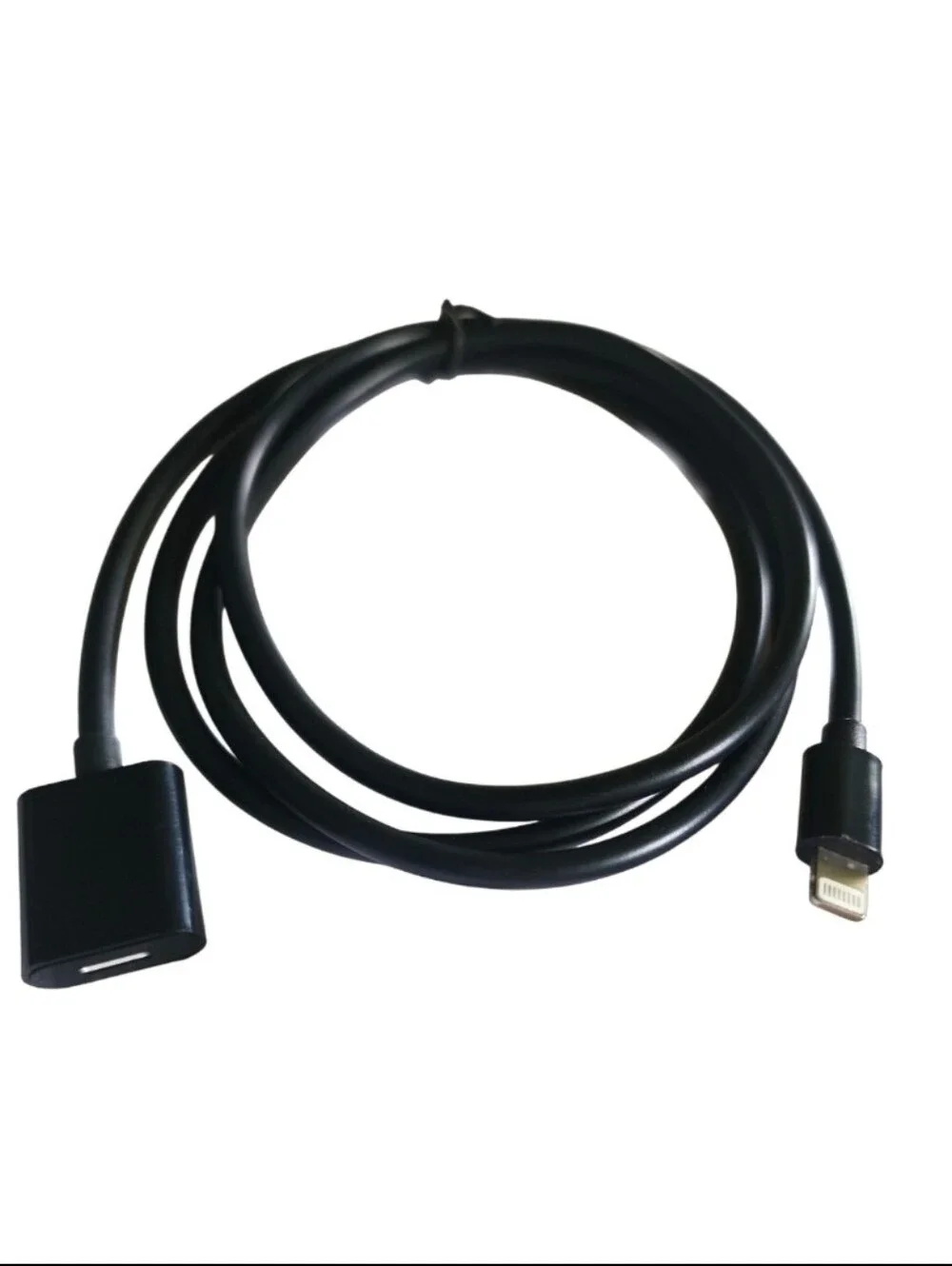 black Lightning 8-pin male-to-female Charger extension iPhone iPad iPod